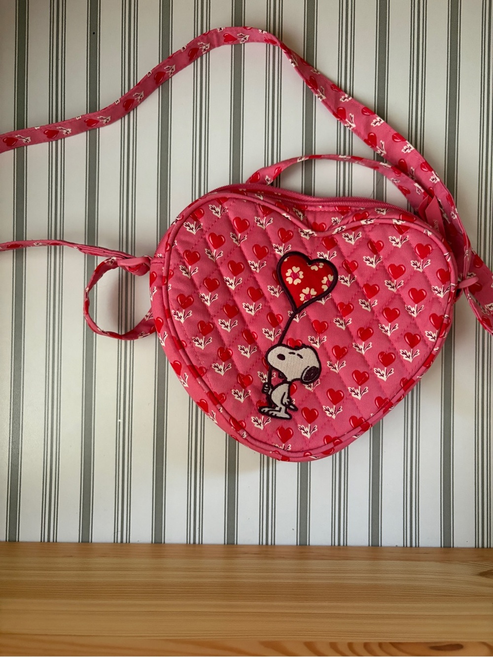 Vera Bradley Pink Floral Quilted Crossbody